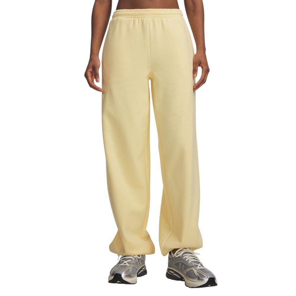 Under Armour Women's Icon Fleece Reinvented Gym Pants - Yellow - YELLOW